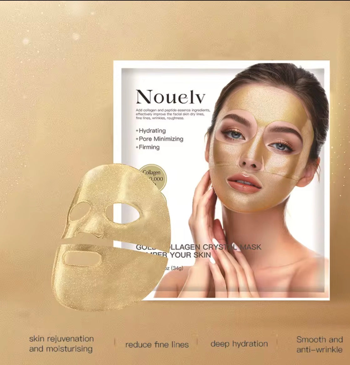 Nouelv Gold Collagen Crystal Maske