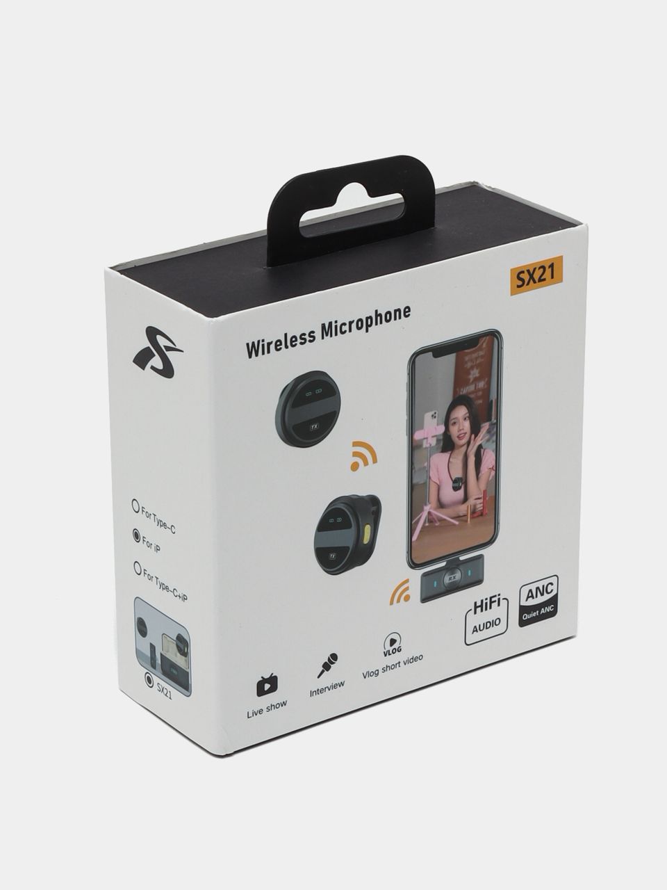 🎤 SX21 Kablosuz Yaka Mikrofon Seti