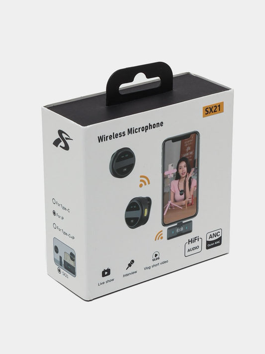 🎤 SX21 Kablosuz Yaka Mikrofon Seti