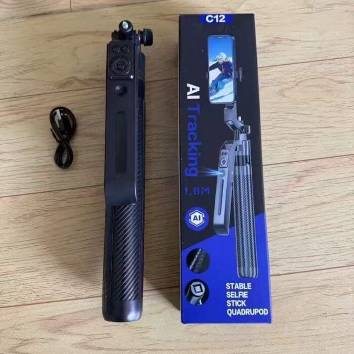 🤖 C12 AI Tracking Akıllı Selfie Çubuğu (1.8 m)